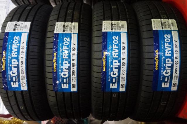【日本製】GOODYEAR Efficient Grip RVF02 205/60R16 4本セット【格安!おすすめミニバン専用国産エコタイヤ】