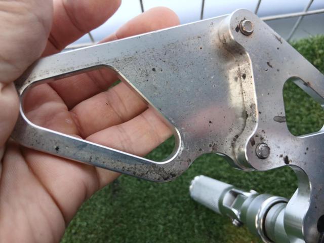 Aluminum step stool from an unknown manufacturer.
Removed from MT-07 (EBL-RM07J, 2014)