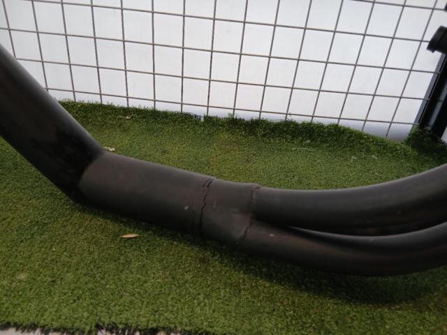 Manufacturer unknown short exhaust pipe muffler
Removal from Dream CB750Four (CB750)