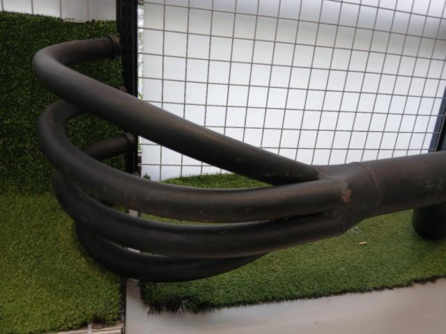 Manufacturer unknown short exhaust pipe muffler
Removal from Dream CB750Four (CB750)