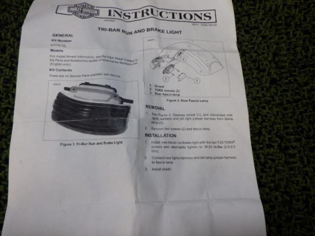 HarleyDavidson (Harley Davidson)
67774-10 Driver Lights (Brake & Running Lights)