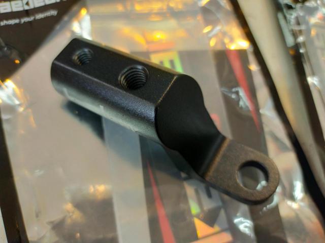 Kaedear(カエディア) アルミ製ミラーマウント(KDR-H3)x2 【ミラーホールΦ10mm/マウントバーΦ22mm】  
