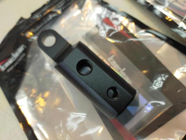 Kaedear(カエディア) アルミ製ミラーマウント(KDR-H3)x2 【ミラーホールΦ10mm/マウントバーΦ22mm】  