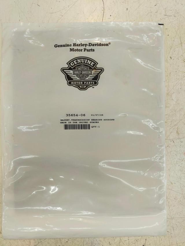 Harley-Davidson(ハーレーダビッドソン) 純正トランスミッション ベアリングカバーガスケット(35654-06) 【ダイナ(06以降)/ビッグツイン(07以降)】