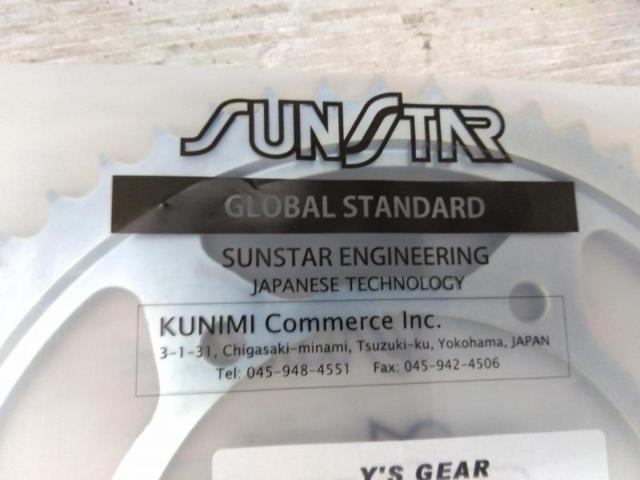 SUNSTAR (Sunstar) Wise Gear
For cast wheel kit
Sprocket