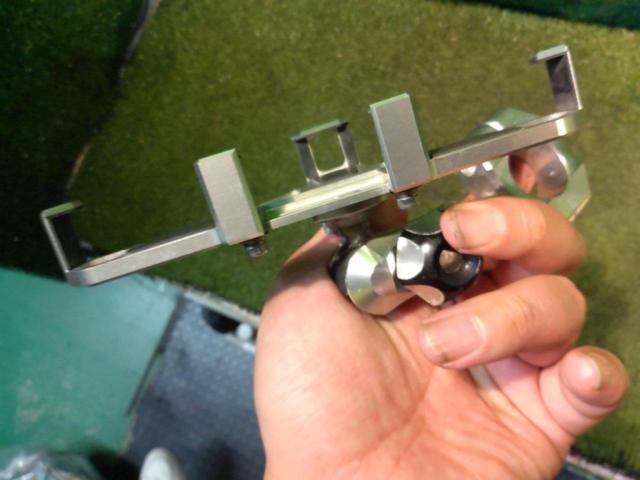★☆【SYGNHOUSE】アルミスマホホルダー A-44+Bショート(42mm)+C(28.6Φテーパーバー対応)セット