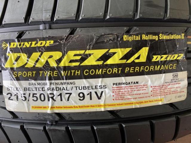 DUNLOP
DIREZZA
DZ102
215 / 50R17
91V
