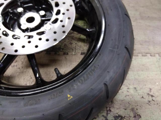 6YAMAHA AEROX155純正リアタイヤホイールセット