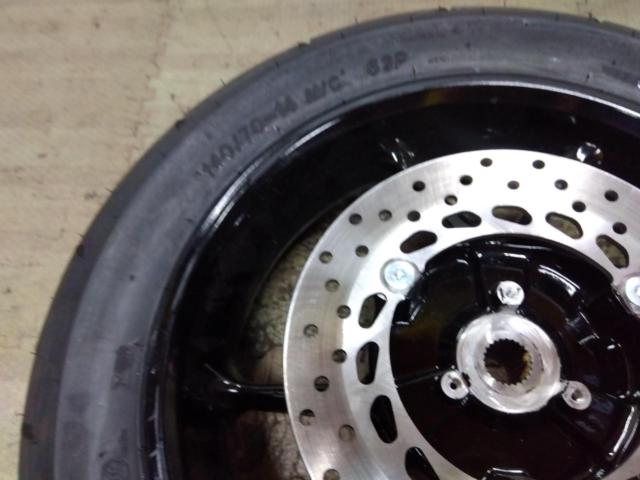 6YAMAHA AEROX155純正リアタイヤホイールセット