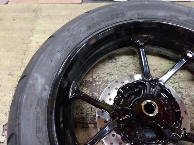 6YAMAHA AEROX155純正リアタイヤホイールセット