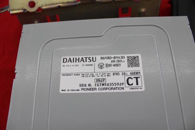 トヨタ純正(TOYOTA)/DAIHATSU ルーミー純正 86180-B1430(AVH-2849zy) 9インチディスプレイオーディオ