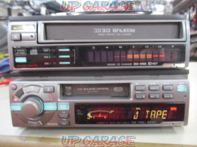 ALPINE 3DA-5986 + TDA-7552J | カー用品 ヘッドユニット CD+カセット 