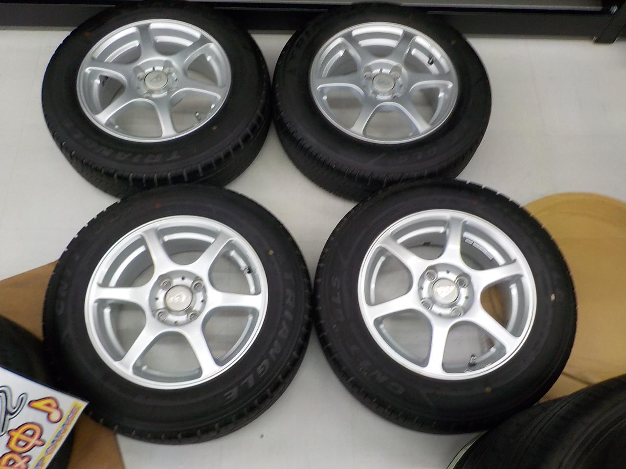 BEST AZ-SPORTS RS-6 + TRIANGLE CNTT GLS | カー用品 タイヤホイールセット 14インチタイヤホイール ...