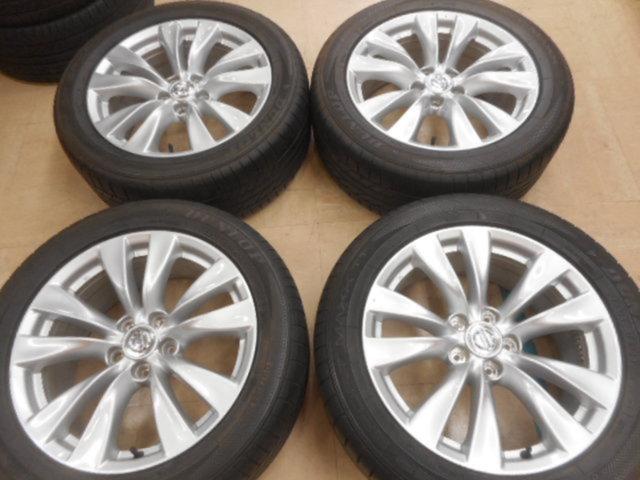 日産純正 Y51ﾌｰｶﾞ純正 ｱﾙﾐﾎｲｰﾙ + DUNLOP SPORT MAXX TT ﾀｲﾔﾎｲｰﾙｾｯﾄ4本 