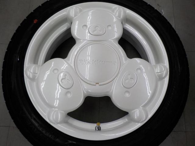 MLJ Rilakkuma リラックマホイール + DUNLOP ENASAVE RV504 足元 
