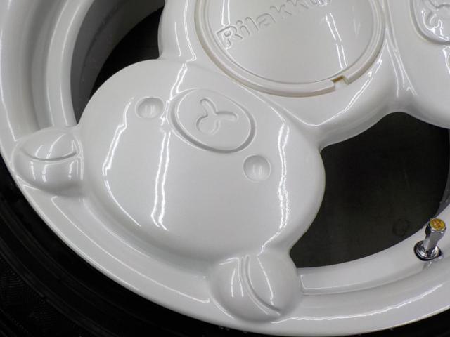 MLJ Rilakkuma リラックマホイール + DUNLOP ENASAVE RV504 足元  