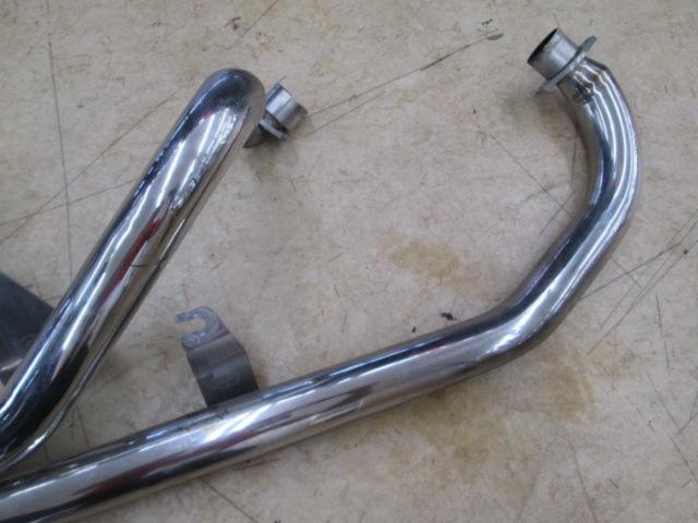 MARVING ステンレスドラッグパイプマフラー スラッシュエンド Vツインマグナ250