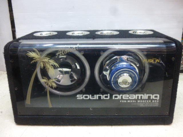Yahoo!オークション 512864☆SOUND DREAMING【FSN-WX55L】ウーハー ウーファー ボックス☆動作OK -「fsn-wx5l 」( sound dreaming FSN-WX5L ウーファー