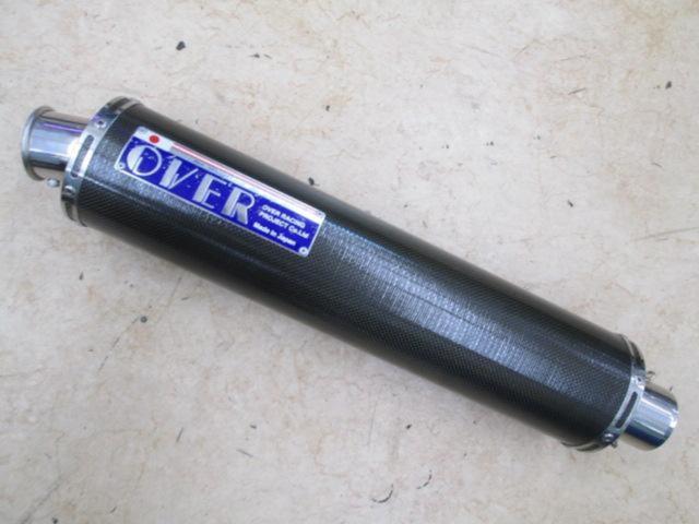 OVER Racing カーボンサイレンサー 汎用 差込径Φ60.5 | バイク用品 