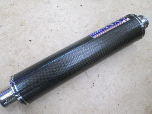 OVER Racing カーボンサイレンサー 汎用 差込径Φ60.5 | やや傷や汚れ 