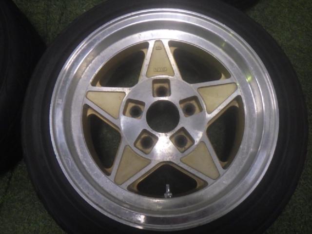 希少旧車ホイール!!】LOAD 星型5本スポーク+YOKOHAMA(ヨコハマ) DNA S 