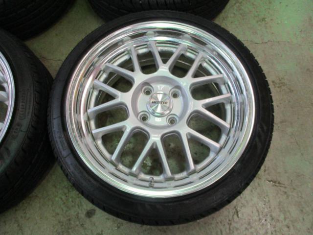 WORK(ワーク) MEISTER(マイスター) M1R ファインハイトシルバー2 + NANKANG NS-20【★使用期間1カ月程度の美品★】