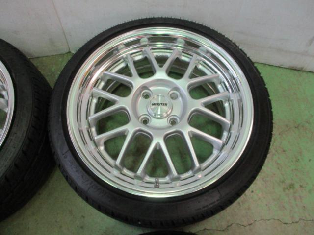 WORK(ワーク) MEISTER(マイスター) M1R ファインハイトシルバー2 + NANKANG NS-20【★使用期間1カ月程度の美品★】