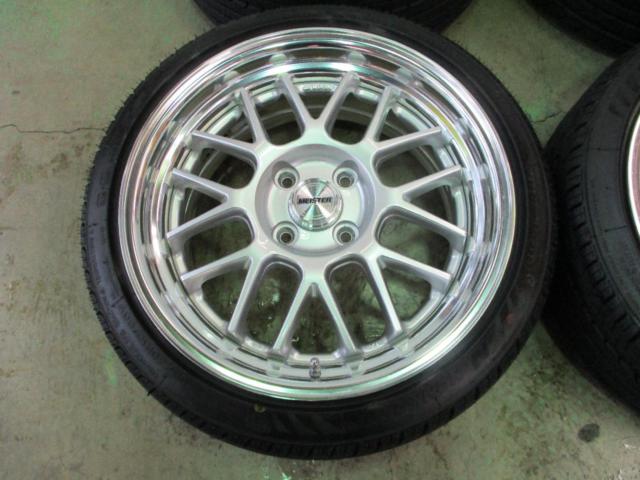 WORK(ワーク) MEISTER(マイスター) M1R ファインハイトシルバー2 + NANKANG NS-20【★使用期間1カ月程度の美品★】