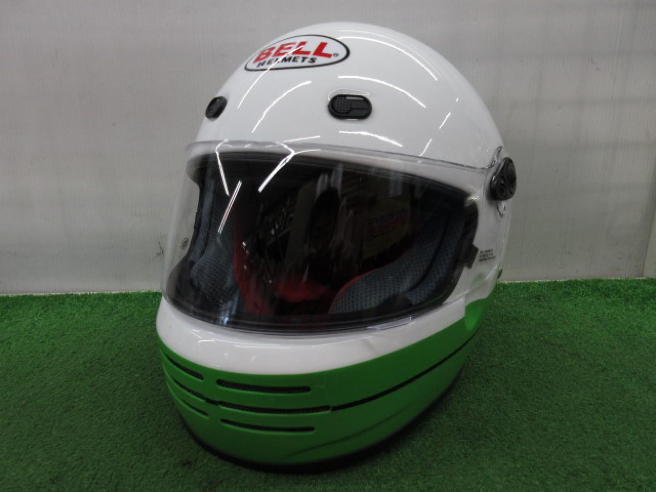 BELL M3J LEGEND ホワイト/グリーン Sサイズ | バイク用品 ヘルメット 