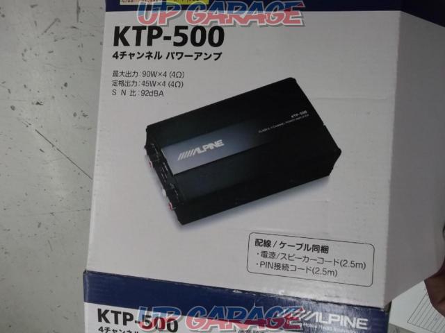 未使用】アルパイン 4チャンネルパワーアンプ KTP-500 とお