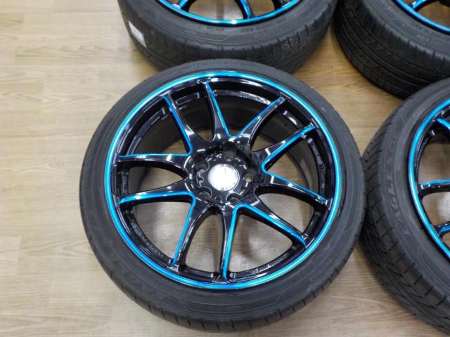 WORK(ワーク) EMOTION(エモーション) CR kiwami (5HOLE) 青藍 + GOODYEAR(グッドイヤー) EAGLE LS EXE