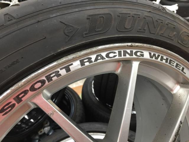 weds WedsSport SPORT TC-005 + DUNLOP DIREZZA ZⅢ | やや傷や汚れ 