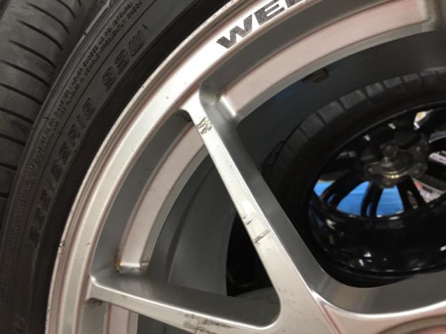 weds WedsSport SPORT TC-005 + DUNLOP DIREZZA ZⅢ | やや傷や汚れ 