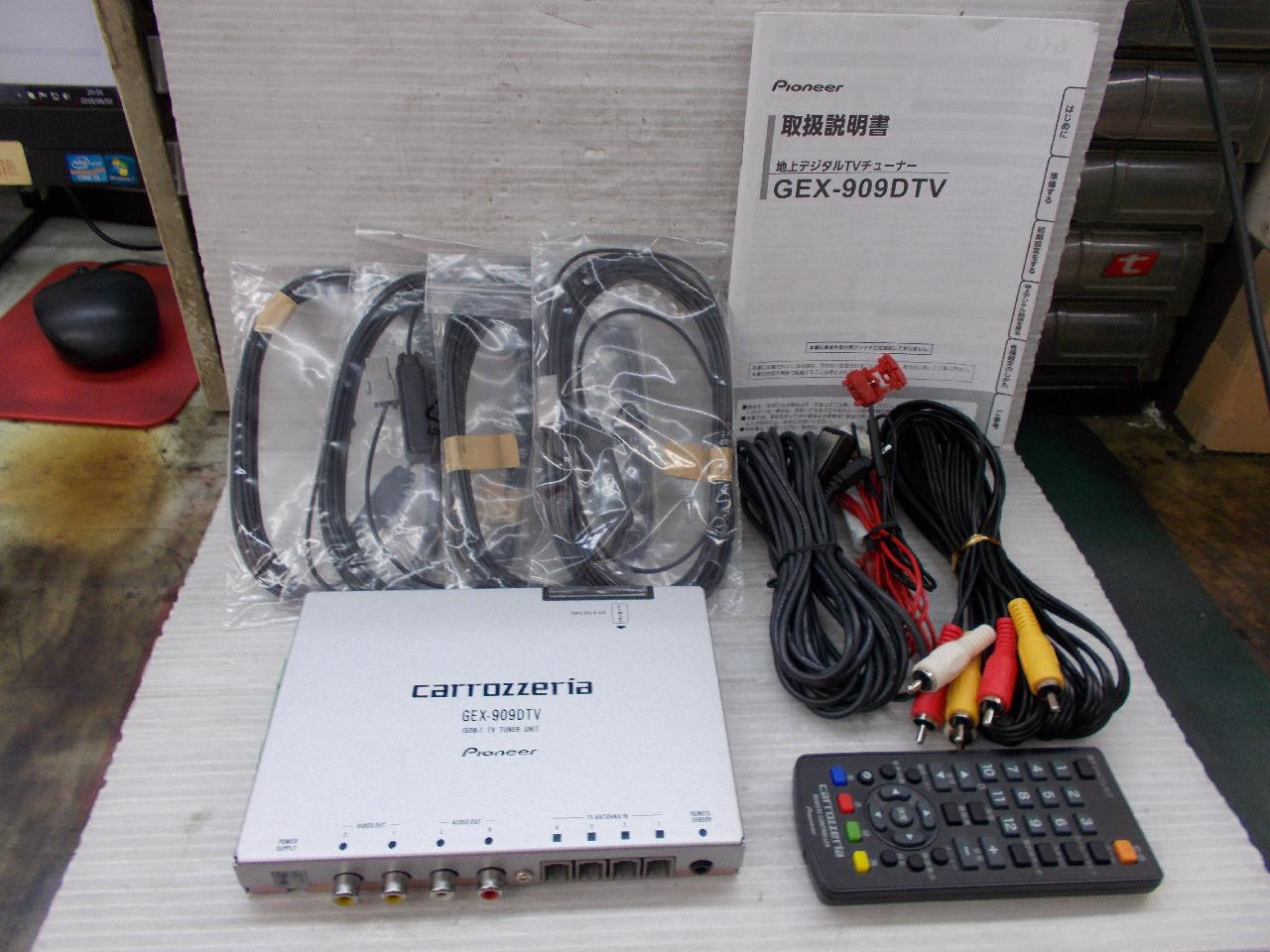 完動品 カロッツェリア GEX-909DTV 4×4地デジチューナー フルセグ 
