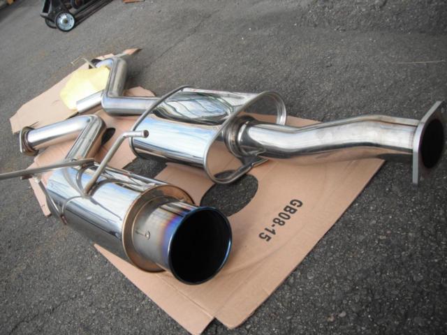 GP SPORTS EXAS Evo Tune 砲弾型左出しシングルマフラー スバル VAB 