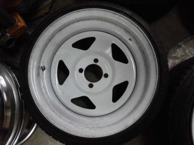 深リム!ESB CLS TC01 15インチスチールホイール 8j+0 8j-10 ホワイト+ 