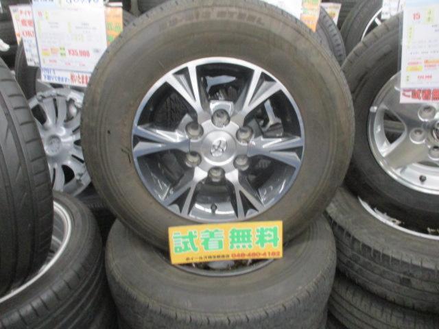 トヨタ純正 200系ハイエース後期アルミホイール+BRIDGESTONE RD-631 
