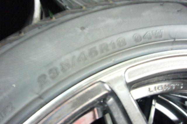 GT201-083 RAYS(レイズ) GRAM LIGHTS(グラムライツ) 57Transcend  + BRIDGESTONE(ブリヂストン) REGNO GR-XI