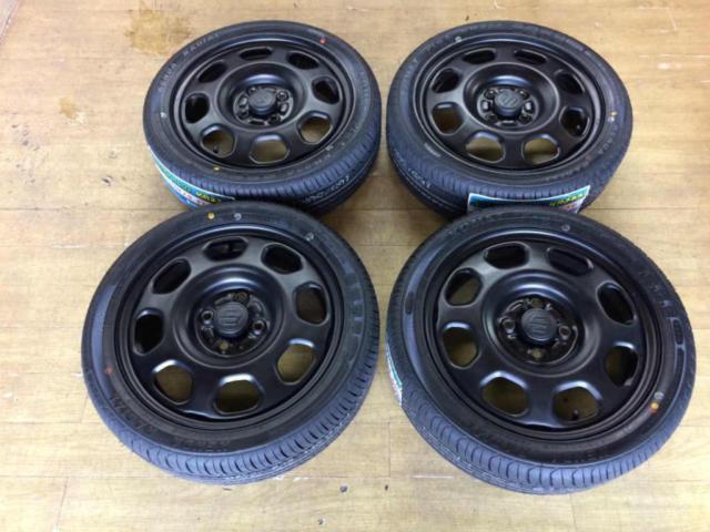 中古ホイール新品タイヤ】 スズキ ハスラー純正15インチスチール 
