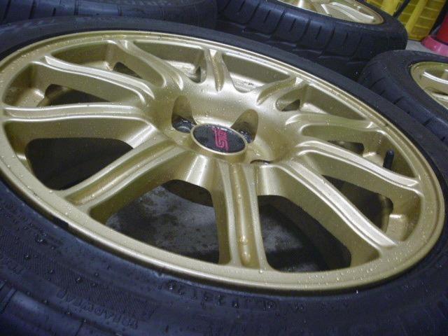 5スバル純正(SUBARU) インプレッサGDB STI純正ホイール ゴールド10本 
