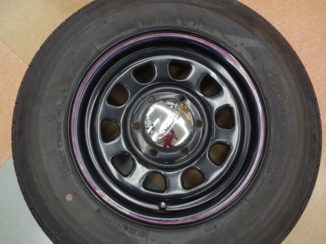DAYTONA ブラックスチールホイール + BRIDGESTONE(ブリヂストン 