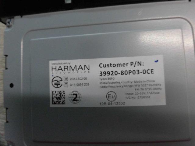 スズキ純正 HARMAN 39920-80P03-0CE メモリーナビゲーション | やや傷
