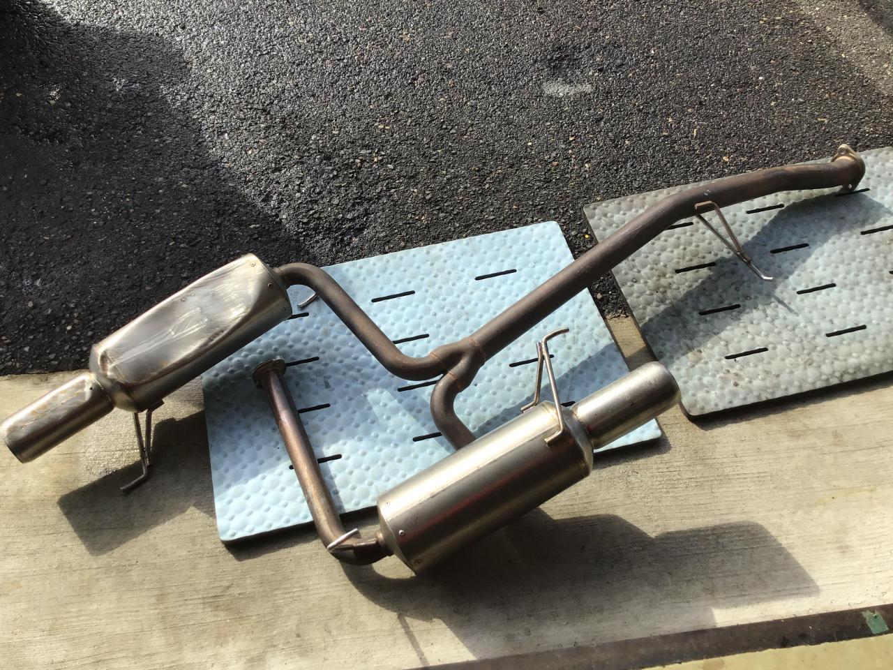 無限(MUGEN) アコードユーロR(CL7) エキゾーストシステムマフラー 