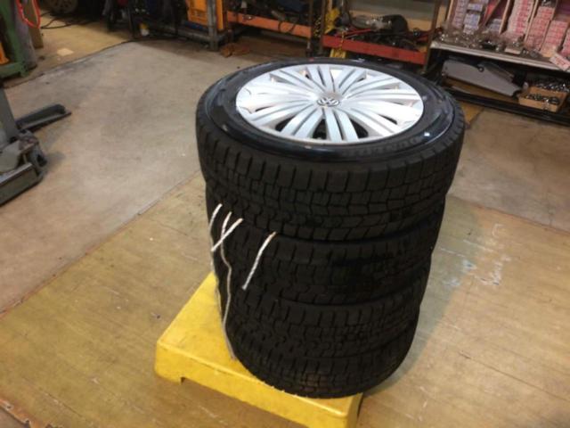 フォルクスワーゲン ポロ(6R) 純正スチールホイール + DUNLOP 