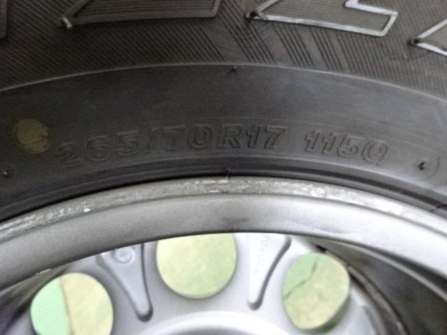 トヨタ純正(TOYOTA)  FJクルーザー ブラックカラーパッケージ純正ホイール  + BRIDGESTONE(ブリヂストン) BLIZZAK DM-Z3  5本セット