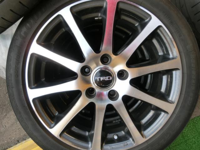 TRD(ティーアールディー) TRD(ティーアールディー) ALUMINUM WHEEL TF4 ダイヤモンドカットシルバー