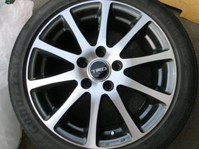 TRD(ティーアールディー) TRD(ティーアールディー) ALUMINUM WHEEL TF4 ダイヤモンドカットシルバー