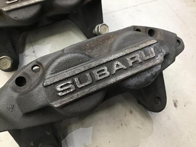 SUBARU GC8 インプレッサWRX STi純正フロント4POTキャリパー ★流用の定番♪BRZやフォレスター/レガシィ流用にも♪★