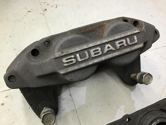 SUBARU GC8 インプレッサWRX STi純正フロント4POTキャリパー ★流用の定番♪BRZやフォレスター/レガシィ流用にも♪★