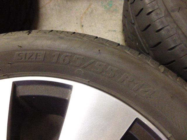 スズキ純正(SUZUKI)   ワゴンR純正 ホイール  + BRIDGESTONE(ブリヂストン)  NEXTRY